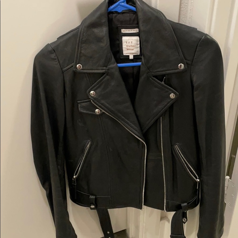 Zara Black Leather Jacket